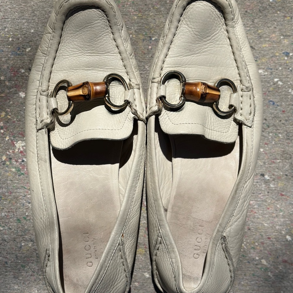 Gucci Leather Driving Loafer sz 39.5